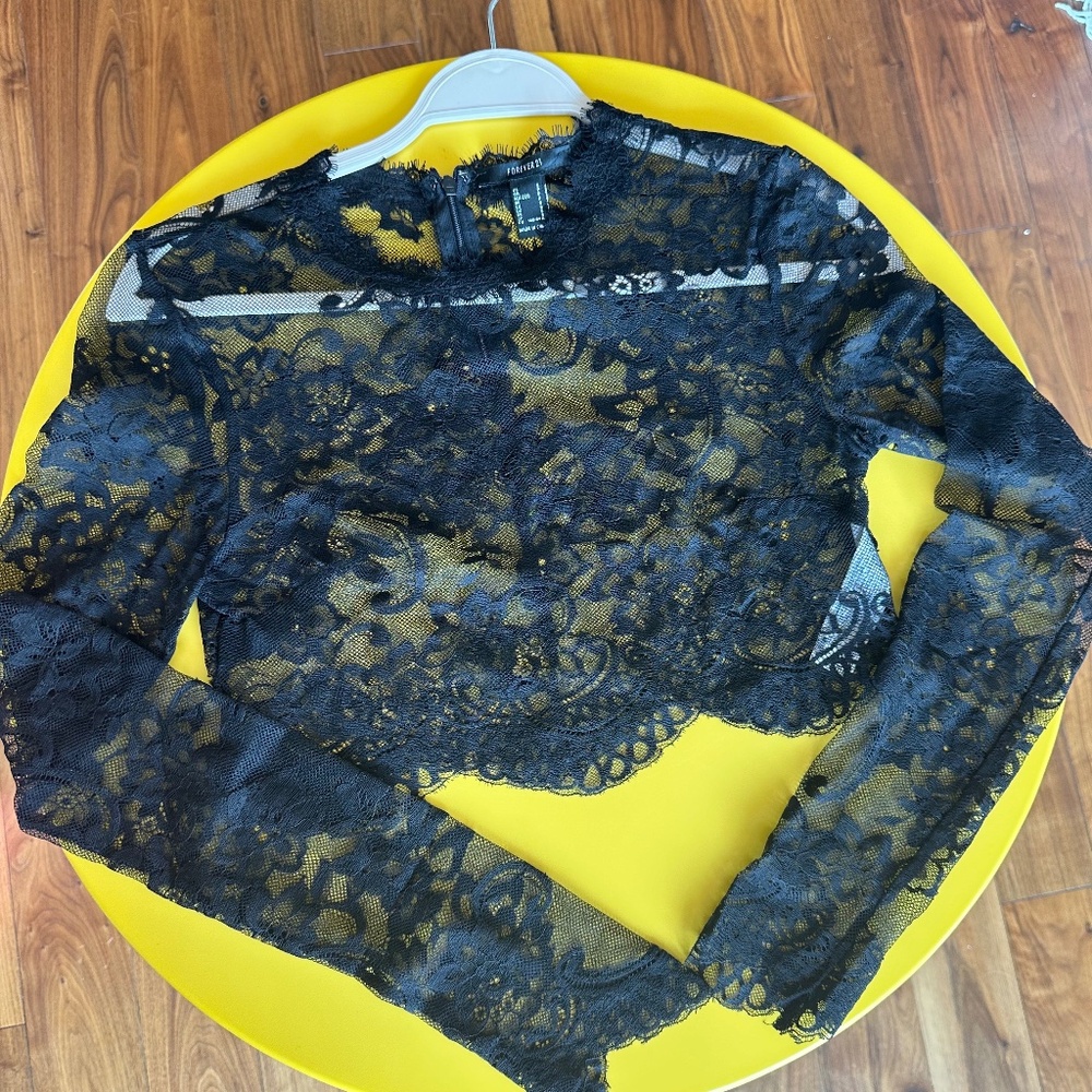 Forever 21 Layering Shirt Lace